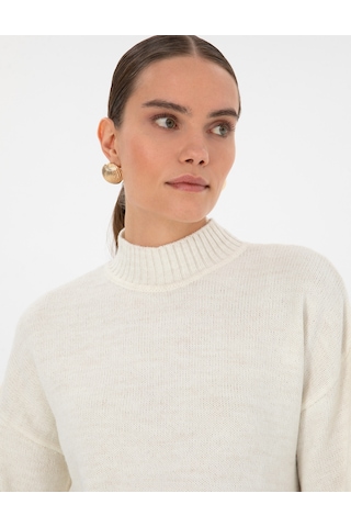 Pierre Cardin Kadın Ekru Kazak /triko 50310958-vr019 Ekru