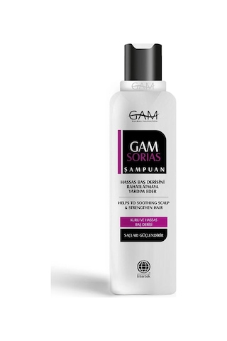 Gam Sorias Kuru ve Hassas Baş Derisi İçin Egzama Karşıtı Pantenol & Papatya Eki Şampuan 275 ML