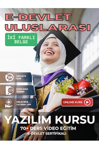Sertifikalı Online Kodlama Yazılım Eğitimi Programlama Kursu