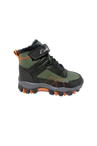 Callion 06p Deri Çocuk Sneakers Bot Haki Siyah Oranj Haki