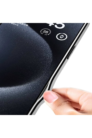 Goocamp Apple Uyumlu iPhone 15 Pro Max Kılıf Ultra İnce Kamera Korumalı Pc + Deri Arka Yüzey Kisamarka Siyah