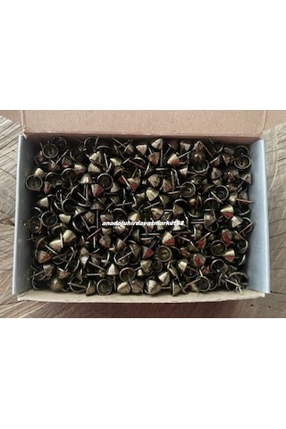 Dmr Konik Kabara Raptiye Sivri Kabara Kanepe Koltuk Çivisi Antik Sarı 11mm 1000adet 11 MM