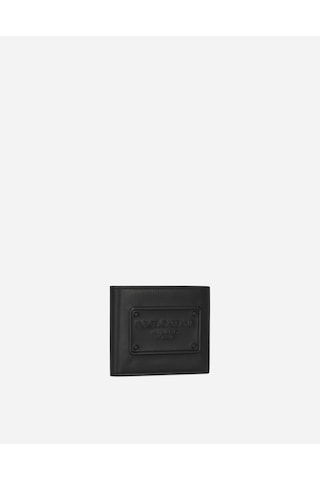 Dolce & Gabbana Black Men's Leather Wallet Siyah