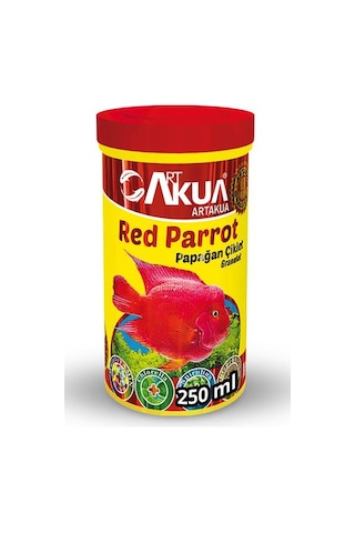 Artakua Red Parrot Papağan Cichlid Balığı Yemi 250 ML