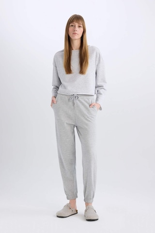 Defacto Fall in Love Bisiklet Yaka Uzun Kollu Casual Pijama Üstü B1279AX23WNGR93 Gri