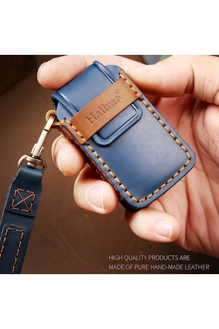 Tongxida Hallmo Honda 2 Düğmeli Deri Kapak Anahtar Kılıfı Kahverengi