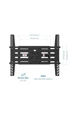 Nb North Bayou Nb Sp5 Profosyonel 75inch 110inch Tv Askı Aparatı
