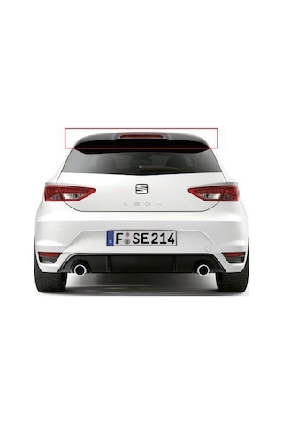 Seat Leon Fr 2013-2019 Spoiler Parlak Siyah Boyalı
