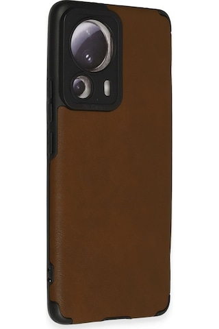 Cosmotex Newface Xiaomi Mi 13 Lite Kılıf Loop Deri Silikon - Kahverengi