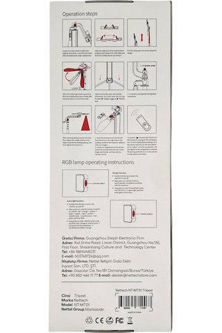 Nettech Nt-mt01 Telefon Multi-function Tripod Stand - Siyah -