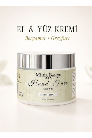 Minia Bahçe Bergamot & Greyfurt El ve Yüz Kremi 50 ML