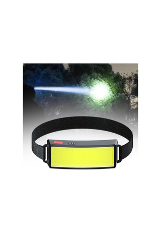 Dolıty Dış Mekan Usb Şarj Edilebilir Cob Led Şerit Far Siyah