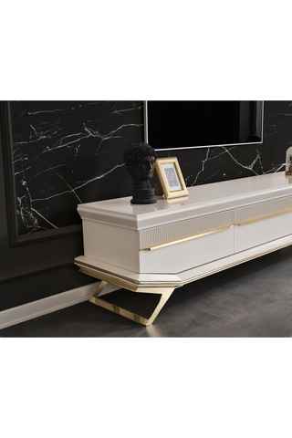 Angel Gold Tv Ünitesi Beyaz