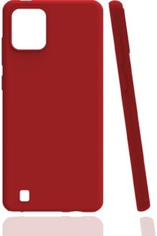 Realme C11 2021 Kılıf Esnek Ve Hafif Yapılı Soft Touch Premium Silikon Kapak Ryc/biye Kirmizi