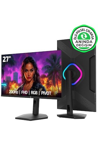 Gamepower Lunis L40 27'' 200hz 0.5ms Va Fhd Rgb Pivot Gaming Monitör Ölü Piksel