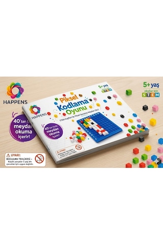 Stem Piksel Kodlama Seti 402 Parça Eğitici Zeka Oyunu Mozaik Puzzle Algoritma Geliştirici Oyuncak 5+