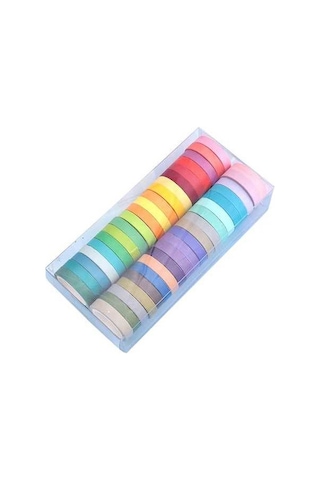 Prestigegoods 40 Renkli Dayanıklı Ofis Bantı - Kolay Kullanım, Uzun Ömürlü, Yapışkanlı