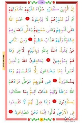 Çocuklar İçin Kur'an-ı Kerim 1-6. Cüzler Set Esmaül Hüsna Po...