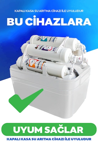 H-max Kapalı Kasa Su Arıtma Cihazı 4lü Filtre Seti 021