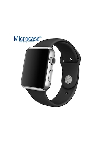 Microcase Apple Uyumlu Watch 7 45 MM Için Silikon Kordon Kayış M-L