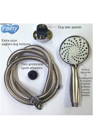Rainy 3 Fonksiyonlu Mafsallı Duş Seti Diğer