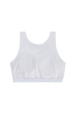 Civil Girls Basic Pedli Geniş Askı 10-12 Yaş Kız Çocuk Büstiyer - Beyaz