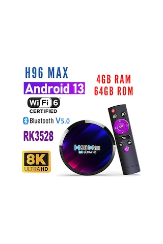 Noteware H96 Max 4gb 64gb Medya Oynatıcı - Modeme Kablolu Noteware H96 Max 4gb 64gb Medya Oynatıcı - Modeme Kablolu