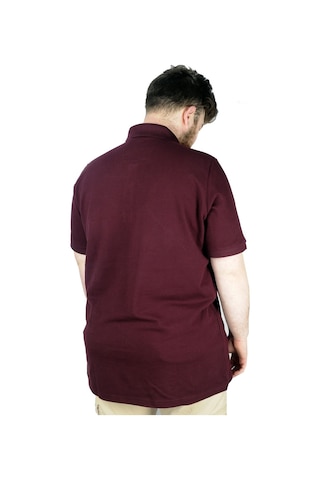 Mode Xl Battal Beden Erkek Tshirt Polo Yaka Cepli Klasik Pike 20552 Mürdüm 001