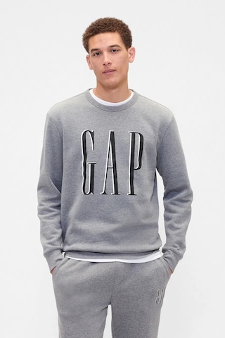Gap V-lw Db Fleece Erkek Sweatshirt Grı