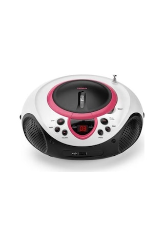 Lenco SCD-38 Pembe Taşınabilir Müzik Seti Radyo CD Çalar MP3 USB