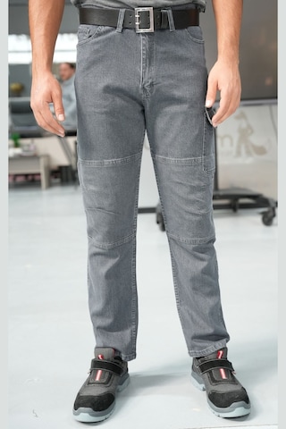Uniprom İş Pantolonu Kot Kumaş Titan Flex Model Gri Gri