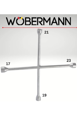 Wöbermann X Tipi Bijon Anahtarı 17-19-21-23 Mm Chrome Vanadium Çelik