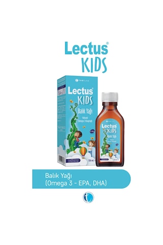 Lectus Kids Balık Yağı Şurup 150 ml Karışık Meyve