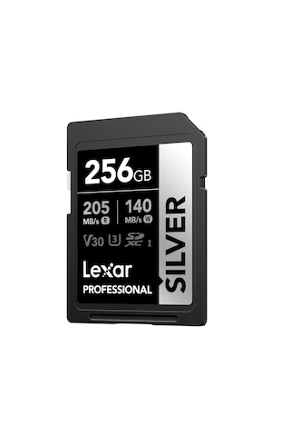 Lexar Silver 256 Gb U3 V30 4k Sd Hafıza Kartı 205 Mb/s