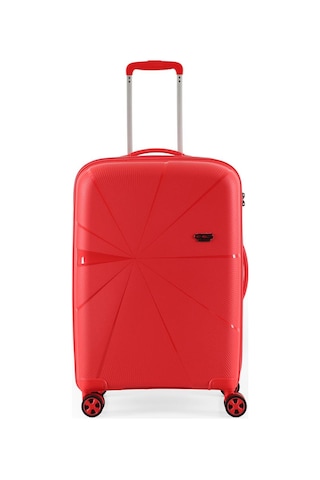 Ççs 5264 Polipropilen Büyük Boy Valiz Kırmızı