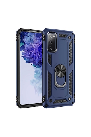 Rba Aksesuar Galaxy Uyumlu S20 Fe Kılıf Rba Vega Kapak - Mavi Mavi