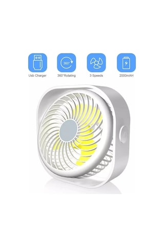 Fan Soğutucu Mini Vantilatör Klima Güçlü Serinletici Taşınabilir Şarjlı Masa Üstü Sessiz Ayaklı