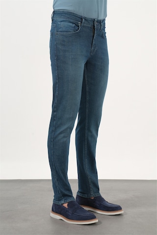 İmza 5 Cep Slim Fit Casual Pamuklu Denim Pantolon 1023260169 İndigo