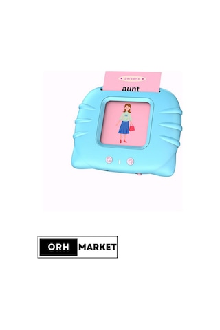 Mavi İngilizce Sesli Flash Eğitici Oyuncak Aktivite Kartları| 112 Kart – 224 Kelime