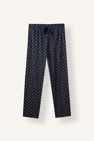 Defacto %100 Pamuk Desenli Regular Fit Düz Paça Pijama Altı I8257ax26aunv135 Lacivert-nv135