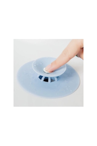 Lavabo Tıkacı Süzgeçli Tıkaç Silikon Büyük Banyo Küvet Kapağı Yeni Nesil Evye Kapatma Gider Tıpası Çok Renkli