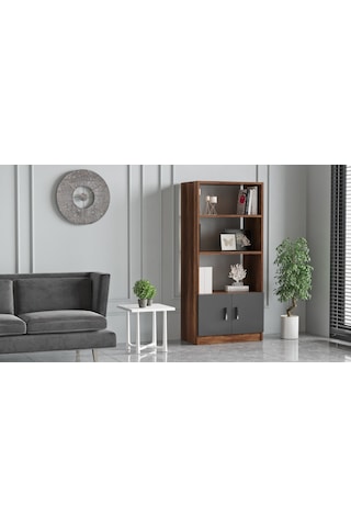 Robinhome Robin Home Verona D Ofis Kitaplık Barok- Gri