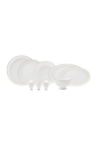 Karaca Fine Pearl Extra Wilderness 62 Parça 12 Kişilik Yemek Takımı Gold