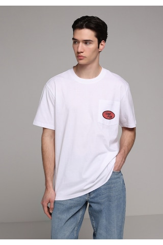 Colin's Colins Comfort Fit Yuvarlak Yaka Düz Erkek Beyaz Kısa Kol Tişört Cl1081607 Q1.v2 Ofw