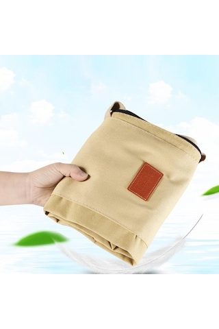 Pazly Balıkçı Çubuk Torbası - Tuval Katlanmış Seyahat Çantası Mavi