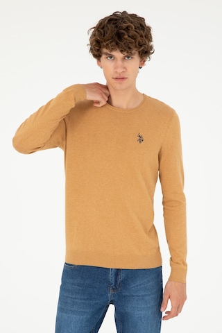 U.S. Polo Assn. U.s. Polo Assn. Erkek Camel Melanj Kazak /triko 50293505-vr122