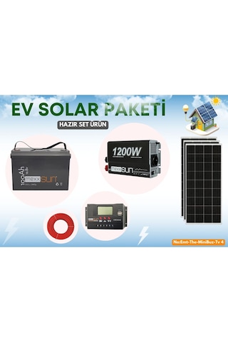 Yayla Paketi Lifepo4 Akülü Güneş Panelli Sistem