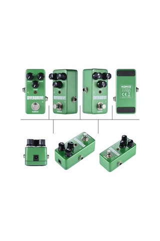 Ruicoo Kokko Fod3 Mini Gitar Efek Pedalı - Doğal Tüp Overdrive Sesi, Renkli Ton Ayarlama, True Bypass, Aluminyum Kasa