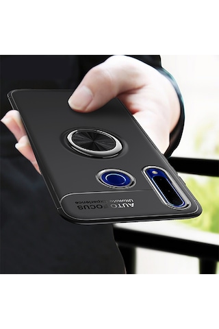 Huawei P40 Lite E Kilif Yüzüklü Magnetli Ravel Case 406652826