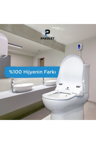 Pakolet Sensörlü Hijyenik Klozet Kapağı ve 25 Adet Hijyen Rulosu